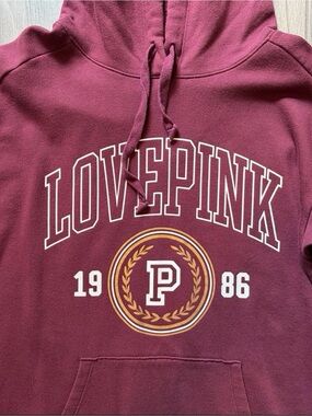 PINK Victoria's Secret Plum Pullover Hoodie